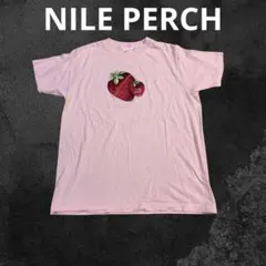 NILE PERCH strawberry print T-shirt PINKのサムネイル
