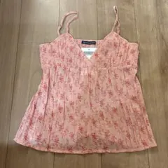 Brandy Melville 花柄 キャミソール ピンクのサムネイル