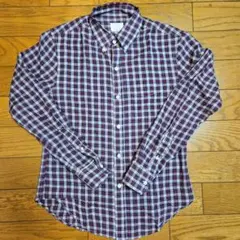 【美品】バンドオブアウトサイダーズ チェックシャツ 赤 Mのサムネイル