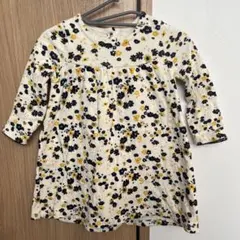 【美品】PETIT BATEAU 花柄 ワンピース 18m 81cm
