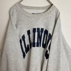 ラッセルアスレチック☆ハイコットンILLINOIS カレッジロゴスウェット90s