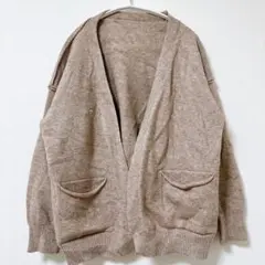 良品 JUNOAH ベージュ カーディガン 長袖のサムネイル