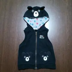 DOUBLE.B クマフードベスト 80