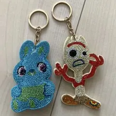 トイストーリー4 フォーキー　バニー　キラキラ　キーホルダー