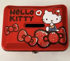 ハローキティ 貯金箱 ブリキ缶 小物入れ サンリオ