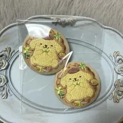 サンリオ刺繍ピンバッジ　プリン2個セット