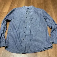 ユニクロ　メンズ　スタンドカラーシャツ