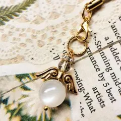 ■天使の証■ムーンストーン■ペンダントトップ ストラップ