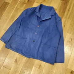 ユーロ　ヨーロッパ古着　フレンチワークジャケット　大きめ　ヴィンテージ