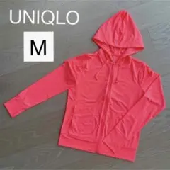 【ショッキングピンク M】エアリズムUVカットメッシュパーカ
