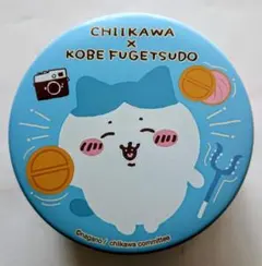 丸型金属製 空缶 ちいかわキャラクター「ハチワレ」デザイン【美品】