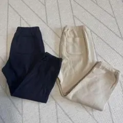 ユニクロ　キッズボトムス　ネイビー・ベージュ 100cm
