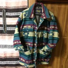 超レア チャップス ラルフローレン ネイティヴ柄 コート 秋冬物 軽くて暖か