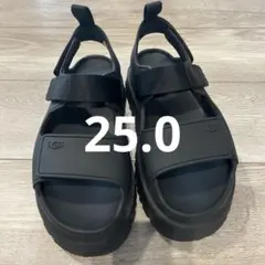 UGG ブラック サンダル　ゴールデングロウ