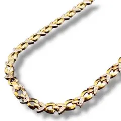 ヴィンテージ GIVENCHY ネックレス ゴールド ストーン 刻印 38cmのサムネイル
