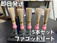 【即日発送】ファゴット完成リード5本セット【すぐ吹ける調整済み】のサムネイル