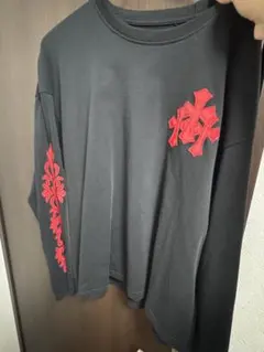 クロムハーツ Chrome Hearts 黒ロンT クロスレザーパッチ swag - メルカリ