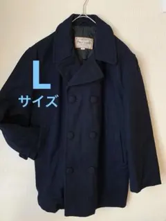 PRAct STUDIO Pコート L ネイビー ダブルボタン オーバーサイズ