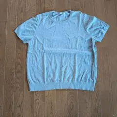 UNIQLO グレー UVカット半袖ニット 3XL