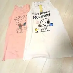 スヌーピータンクトップ2枚セット M