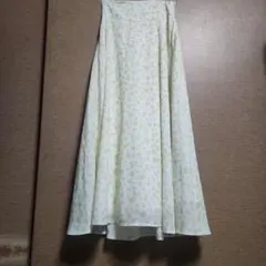 イエロー系水玉フレアロングスカート ROYAL PARTY