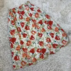 《 ロペピクニック 》チューリップ スカート サイズ40 花柄 エレガント