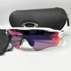 【美品】オークリー　RADAR EV ホワイト　偏光レンズ　希少　ケース付き Oakley Radar® EV Path® Polished White Team Colors - Prism - Bagger