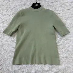 【極美品】セブンテンバイミホカワヒト ベーシックショートスリーブニットのサムネイル