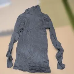 H312 グレー タートルネック 長袖 ユニクロ　ヒートテック　極暖