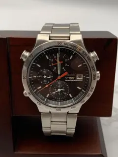 【不動】SEIKO 1/100 クロノグラフ メンズ 腕時計 スピードマスター