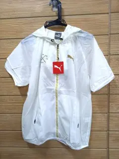 PUMA プーマ GOLF ゴルフナイロンジャケット M 白 袋 未使用　C2