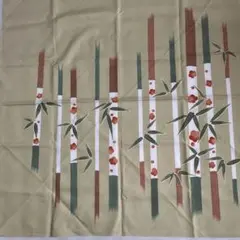 風呂敷 ベージュ色 竹と梅柄