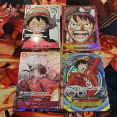 ワンピースカード ルフィプロモ 4枚OP07-109 ST01-01 P-001