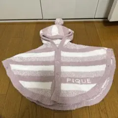 ベビーポンチョ　ジェラートピケ