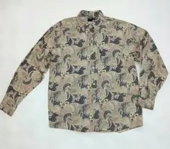 Sean John ペイズリー柄 長袖シャツ XLのサムネイル