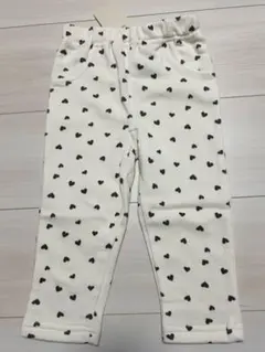 新品タグ付き　裏起毛　90cm ハート柄♡