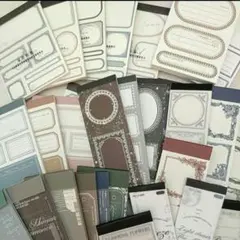 コラージュ素材　ラベル　フレーム　100点　おすそ分け