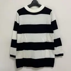 イシエラ　長袖ニット　ボーダー