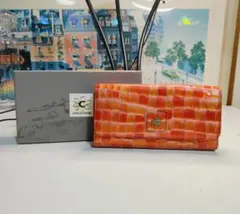 COCCO FIORE コッコフィオーレ　長財布　オレンジのサムネイル