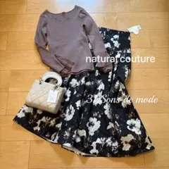 natural couture ニット31sons de mode花柄スカート