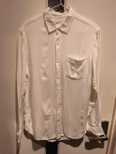 Sevendays-Sunday ホワイト長袖シャツ M レーヨン