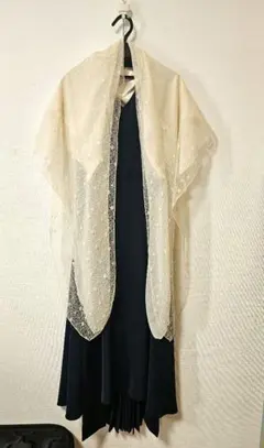 オケージョンドレス ネイビー ショール込み