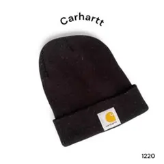 【1220】Carhartt ニット帽 黒 ブラック お洒落 古着 カーハート