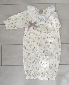 新品未使用　petit main フラワー柄ロンパース F60-70
