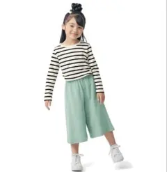 ベルメゾン　ガウチョパンツ ライトグリーン 140のサムネイル