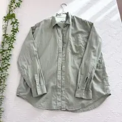 GAP ボーイフレンドフィット グリーンシャツ M