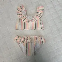 H&M ベビー水着 2T ストライプ