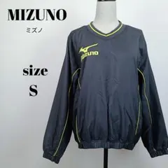 【a2319】MIZUNO ミズノ 美品 Vネック ビステ S チャコールグレー