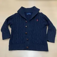 Ralph Lauren ネイビー カーディガン 2T（90〜95㎝）セーター