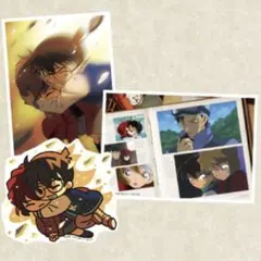 コナン　セガラッキーくじ　J賞　ブロマイド＆ステッカー　赤井秀一　灰原哀